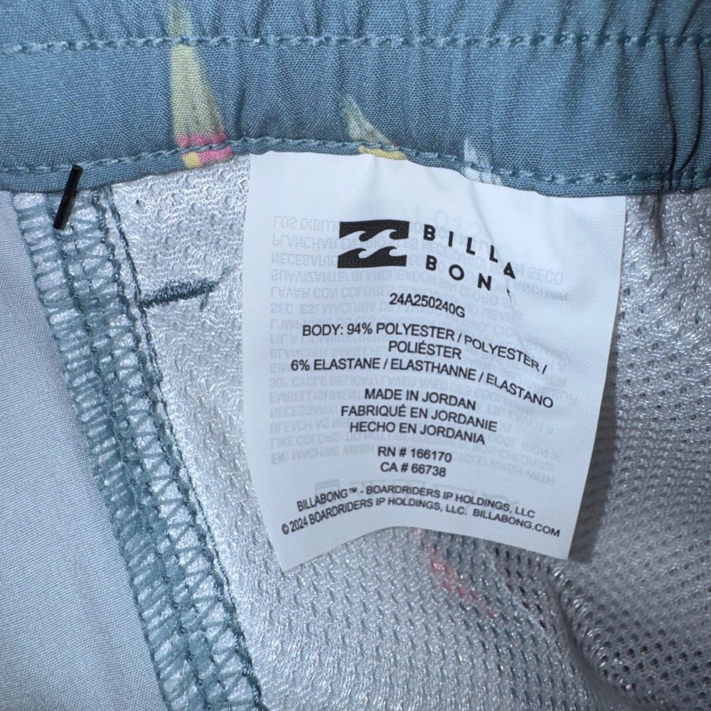 Billabong Offshore Trunk 17 Mens Tropical Stretch Board Shorts Blue Large NEW - Picture 10 of 10